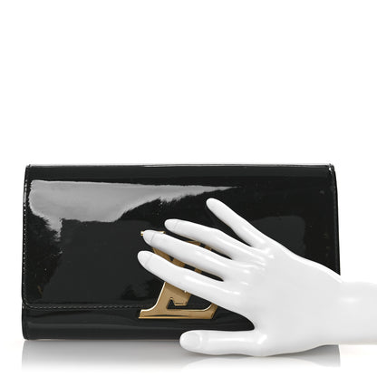 Louis Vuitton Patent Neo Sobe Louise EW Clutch Black 2 of 13