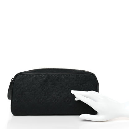 Louis Vuitton Taurillon Monogram Dopp Kit Toilet Pouch Black 2 of 8