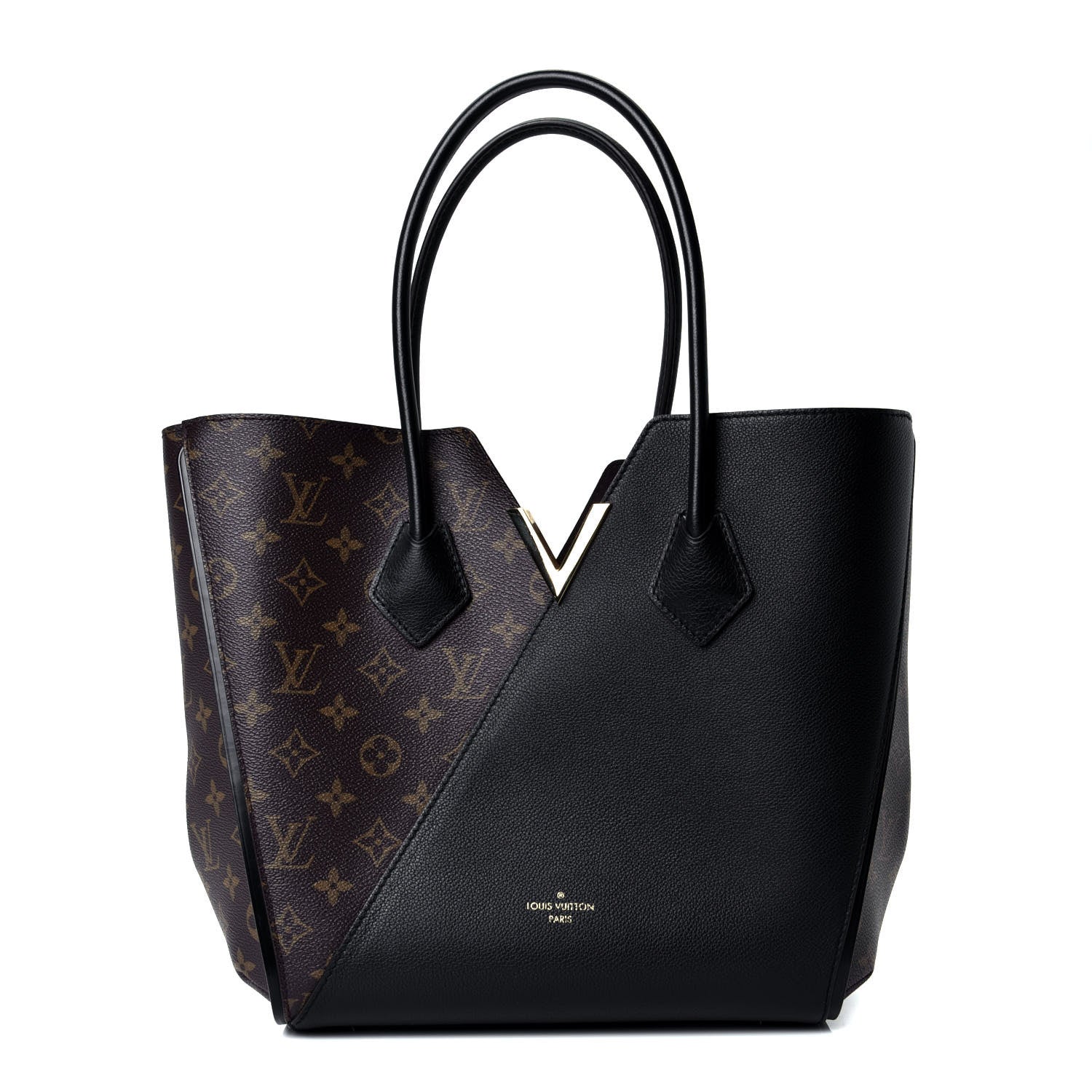 Louis Vuitton Calfskin Monogram Kimono Tote Black 1 of 4