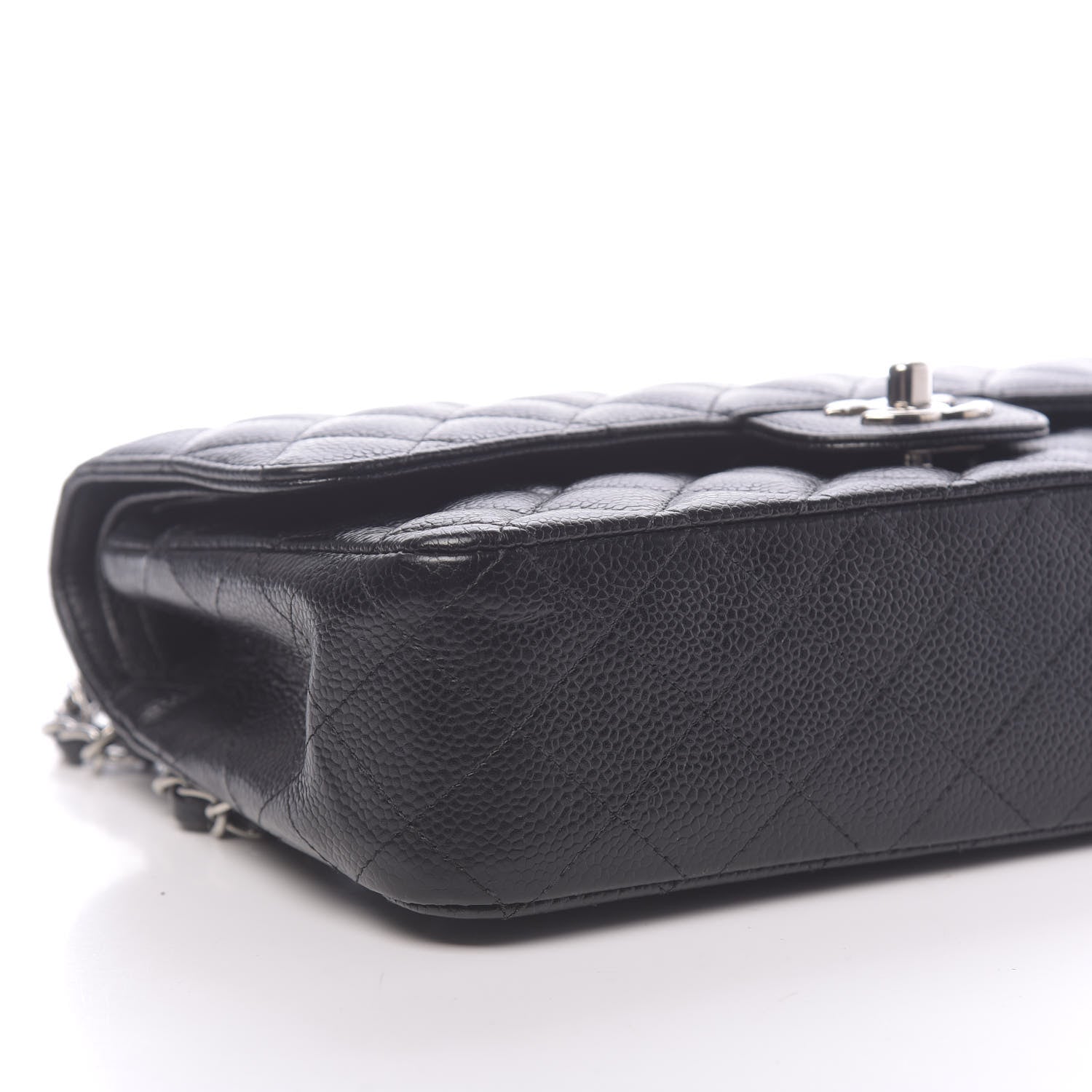 Chanel Caviar Quilted Medium Double Flap Black 10 of 12