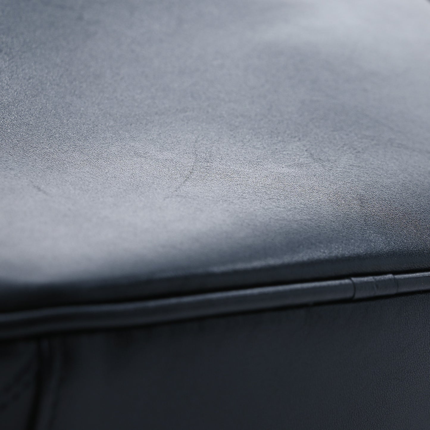 Lambskin Vanity Cosmetic Case Black