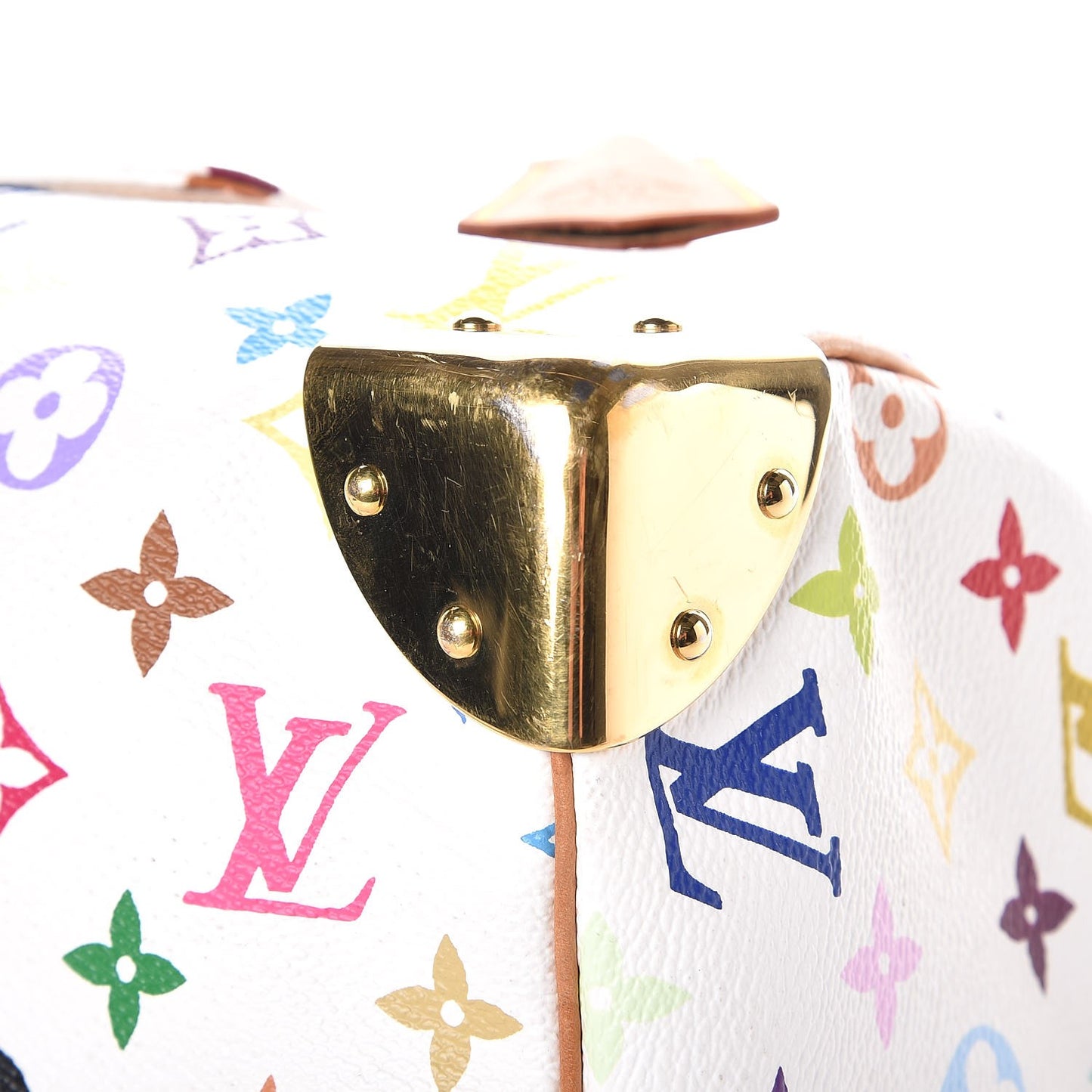 Monogram Multicolor Speedy 30 White
