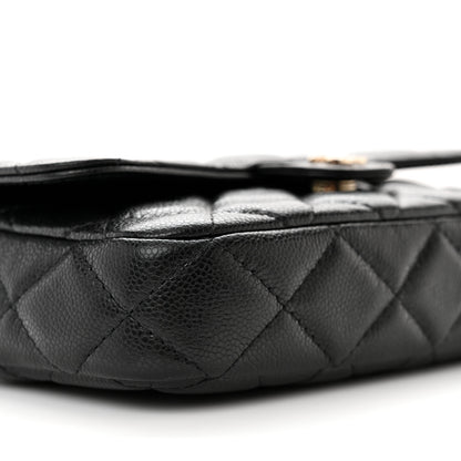 Chanel Caviar Quilted Flap Phone Holder With Chain Black 11 of 13