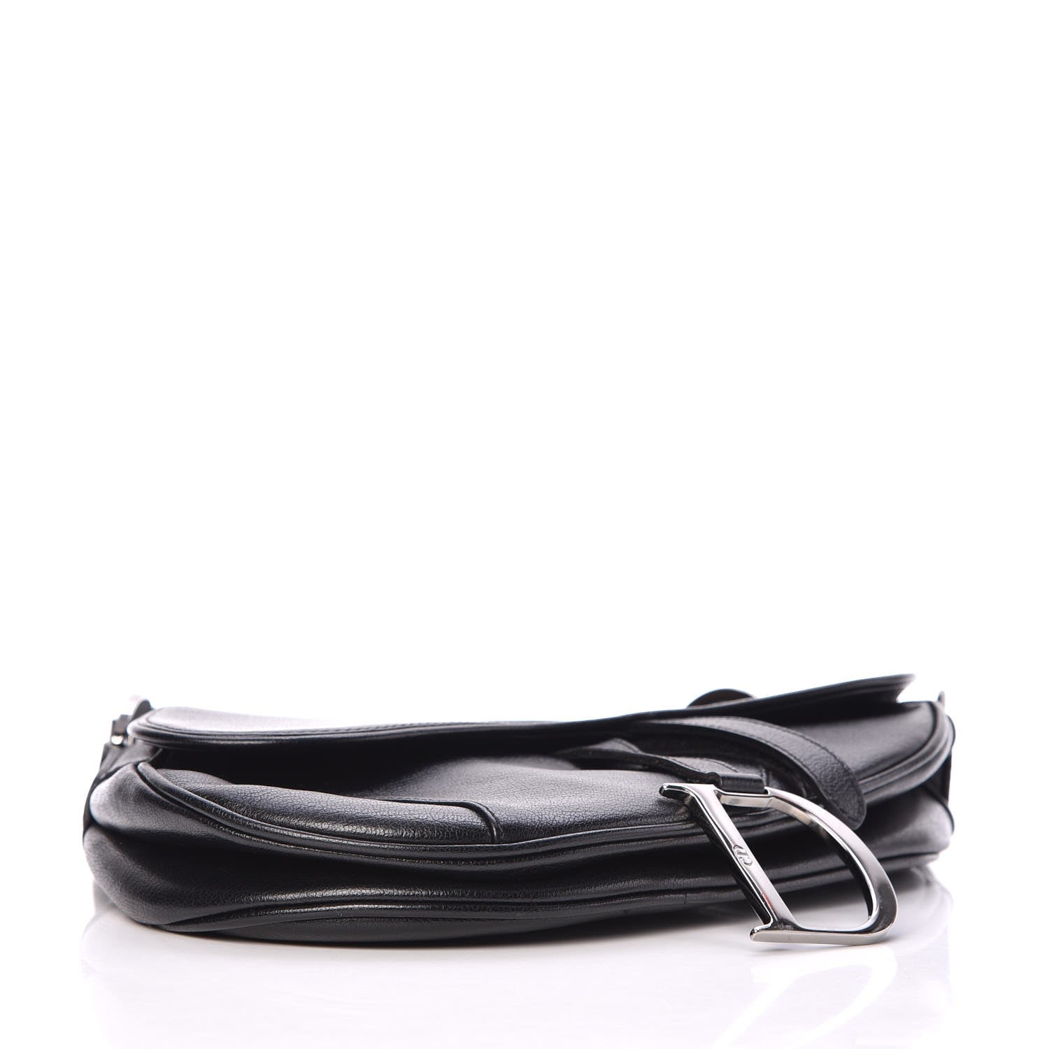 Christian Dior Calfskin Saddle Bag Black 4 of 10