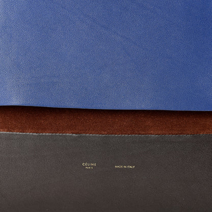 Celine Calfskin Suede All Soft Shoulder Bag Indigo 6 of 16