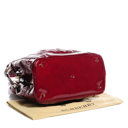 Burberry Patent Quilted Beaton Red 4 of 8