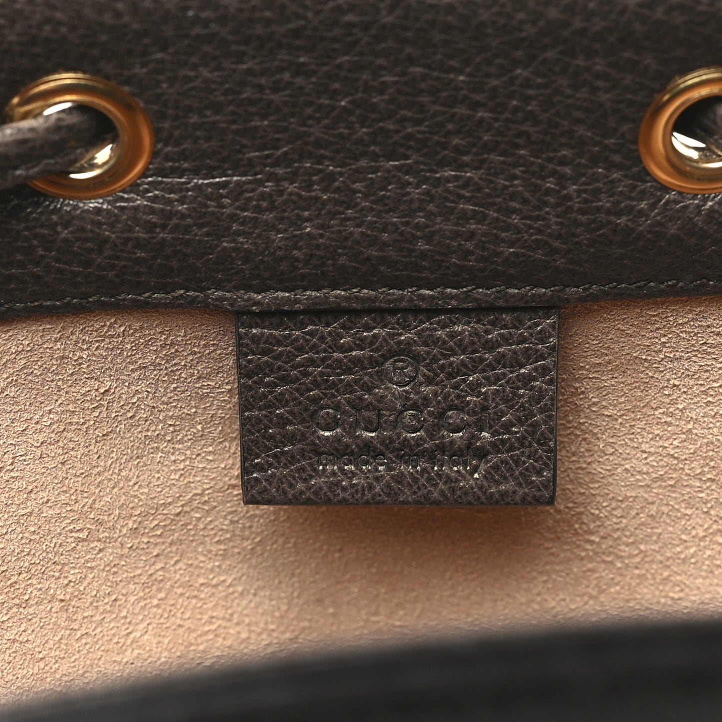 GG Supreme Monogram Web Mini Ophidia Bucket Bag Brown
