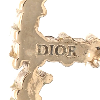 Christian Dior Crystal Clair D Lune Earrings Gold 4 of 4