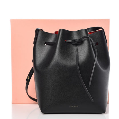 Mansur Gavriel Saffiano Bucket Bag Black Flamma 13 of 13