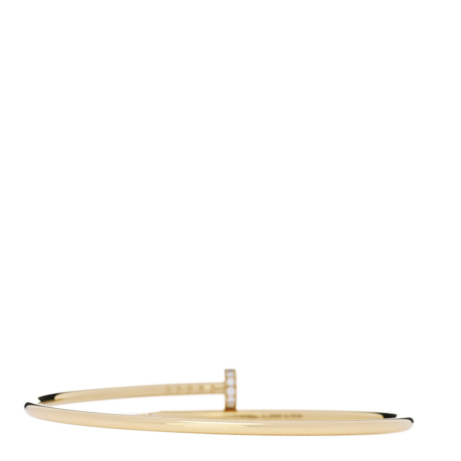 Cartier 18K Yellow Gold Diamond Small Juste Un Clou Bracelet 18 2 of 5