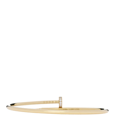 Cartier 18K Yellow Gold Diamond Small Juste Un Clou Bracelet 18 2 of 5