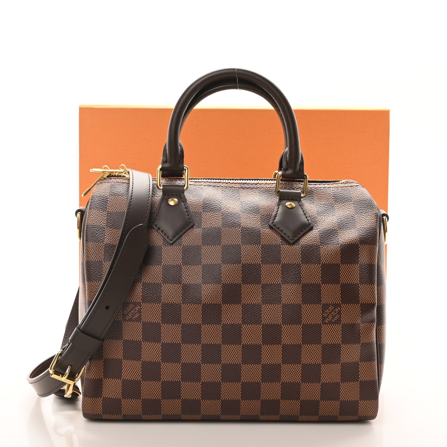 Louis Vuitton Damier Ebene Speedy Bandouliere 25 10 of 10