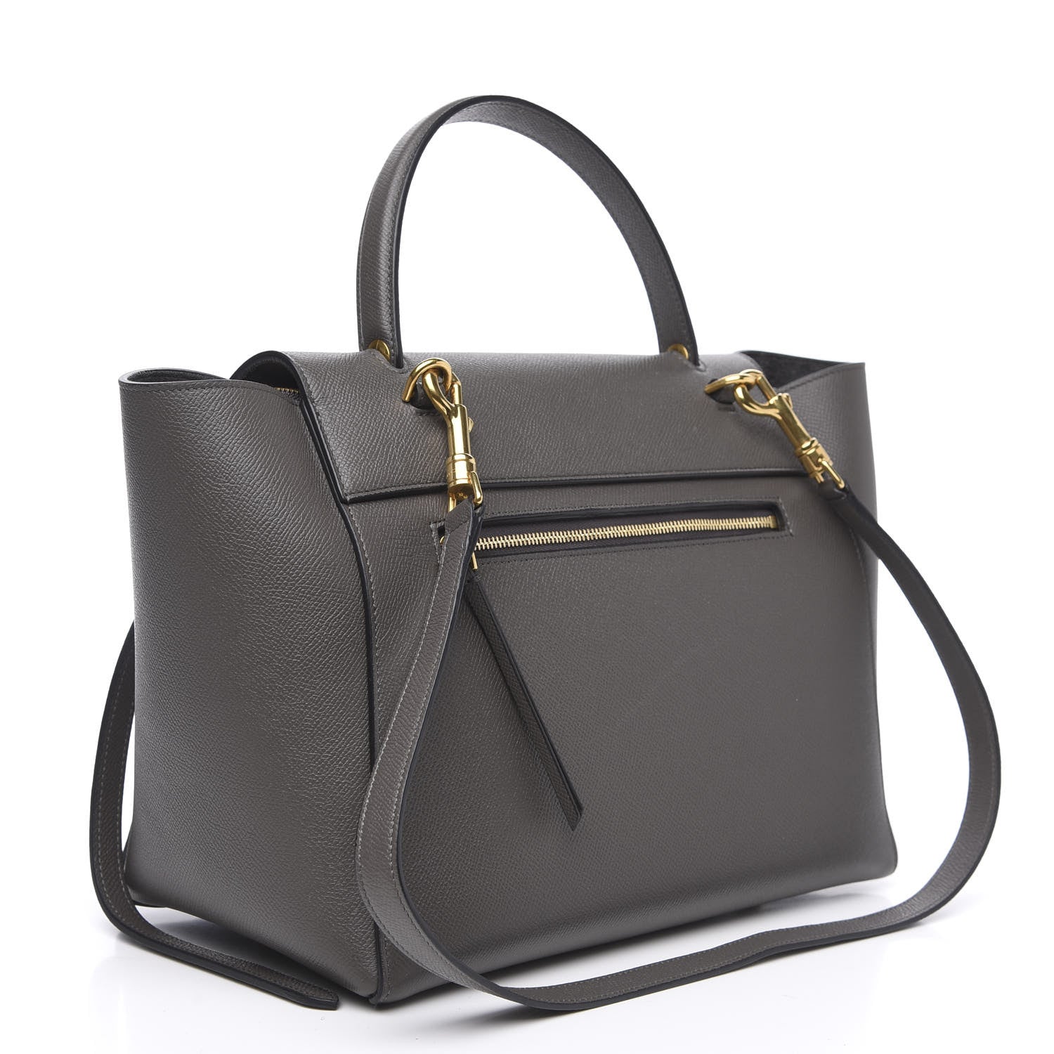 Celine Grained Calfskin Mini Belt Bag Grey 2 of 8