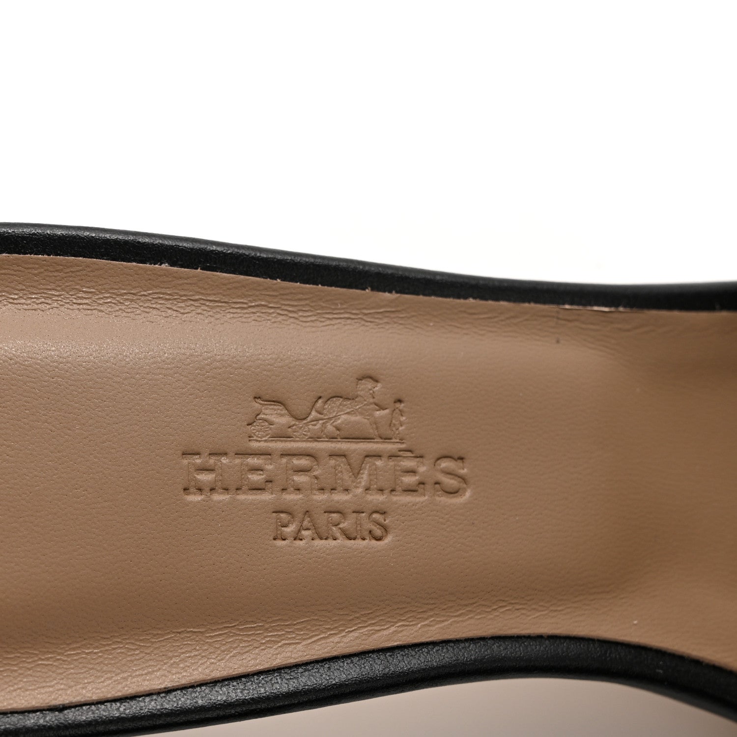 Hermes Calfskin Oasis Sandals 36 Black 6 of 8