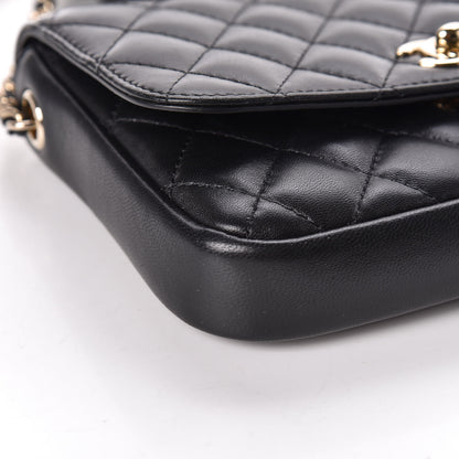 Chanel Lambskin Quilted Side Packs Black 9 of 11