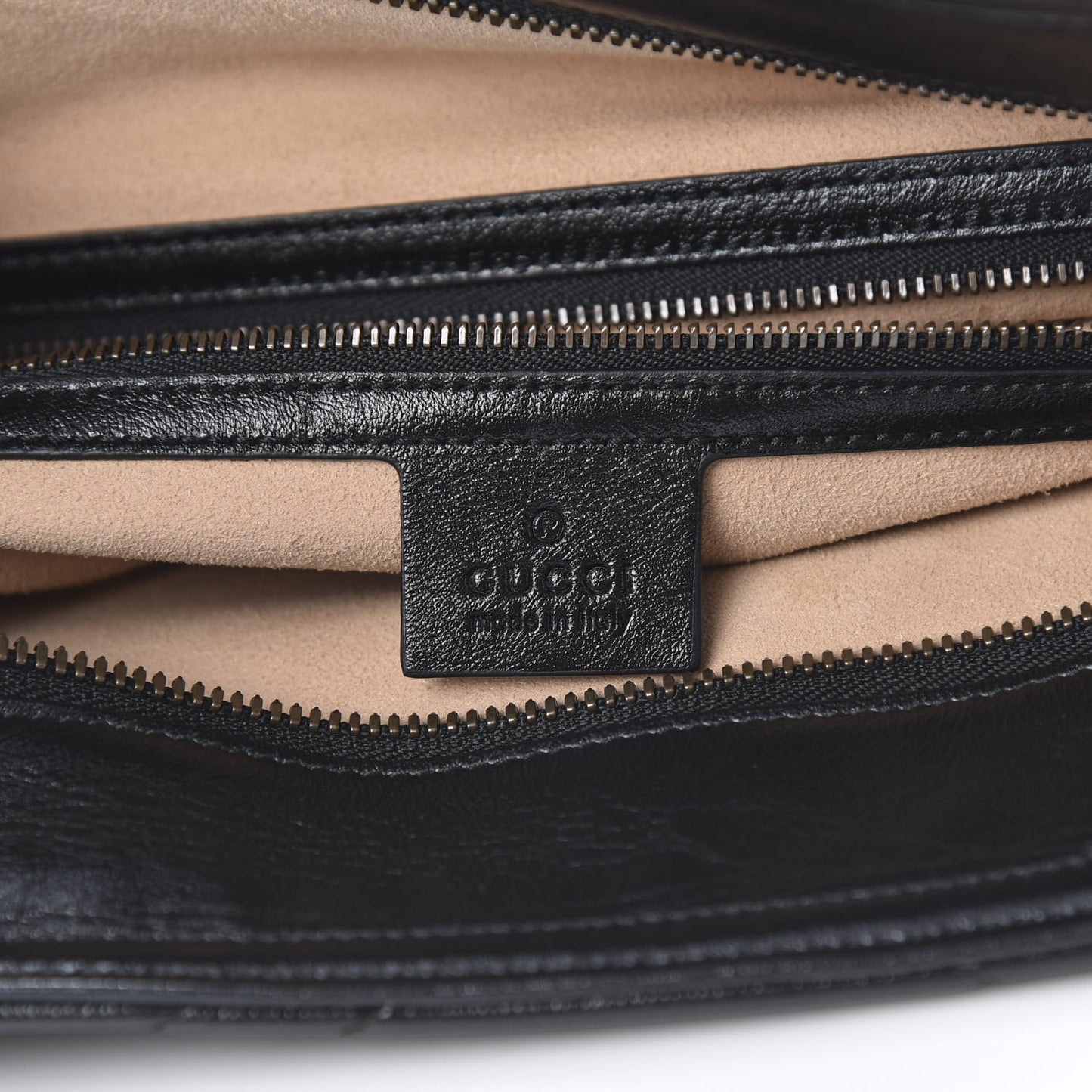 Azalea Calfskin Matelasse Large GG Marmont Slim Tote Black