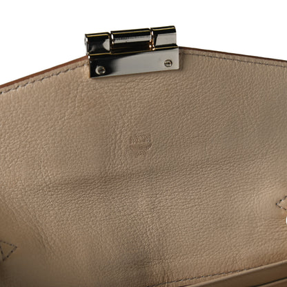 MCM Metallic Visetos Patricia Wallet On Chain Gold 6 of 12