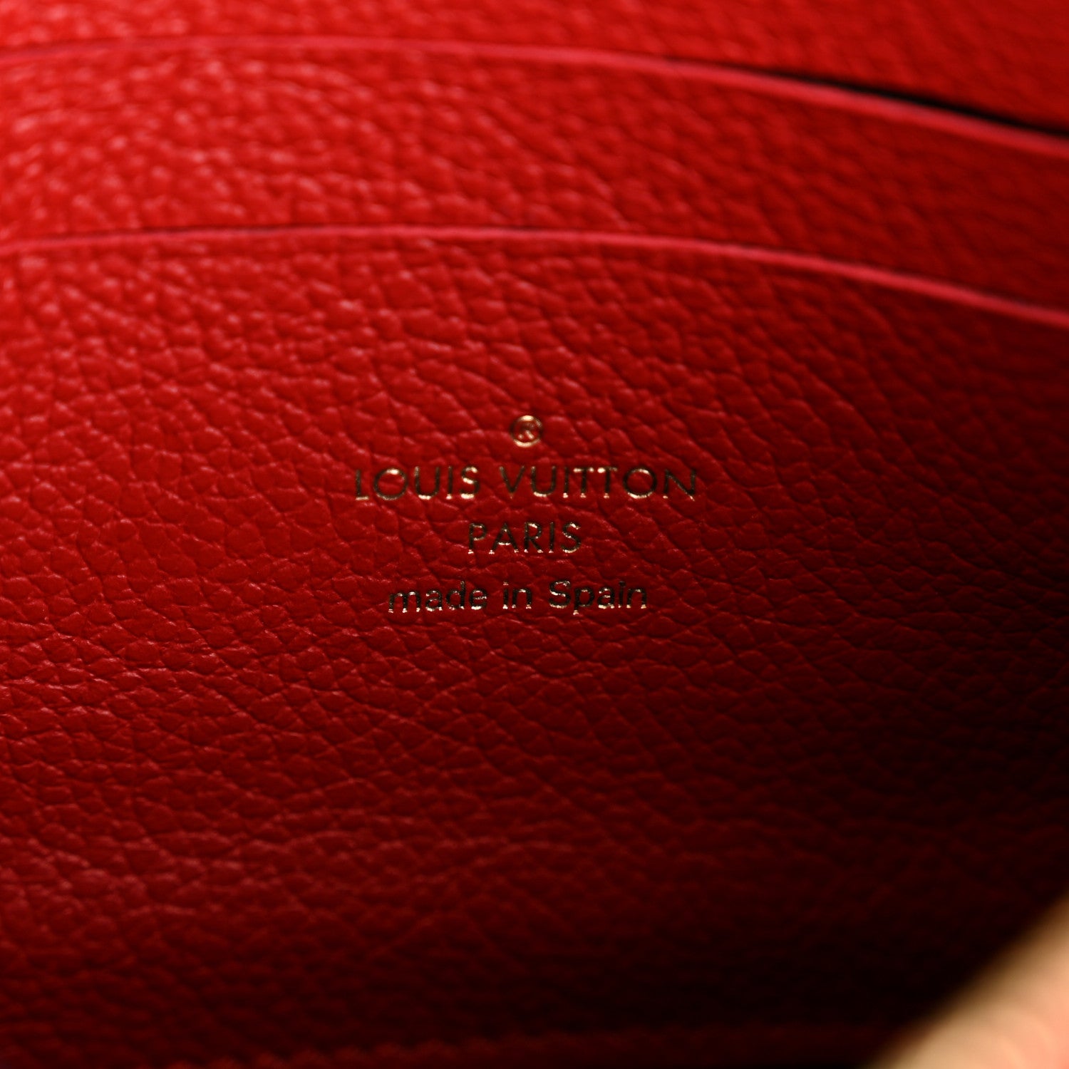 Louis Vuitton Empreinte Double Zip Pochette Marine Rouge 6 of 14