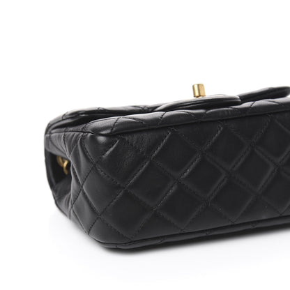 Chanel Lambskin Quilted Mini Pearl Crush Flap Black 11 of 13