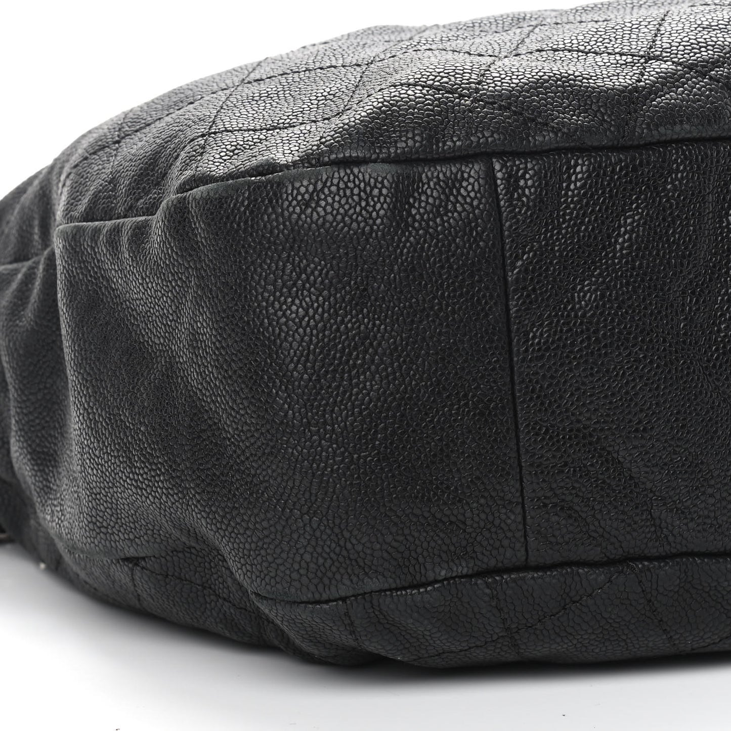 Caviar Quilted Simply CC Hobo Black
