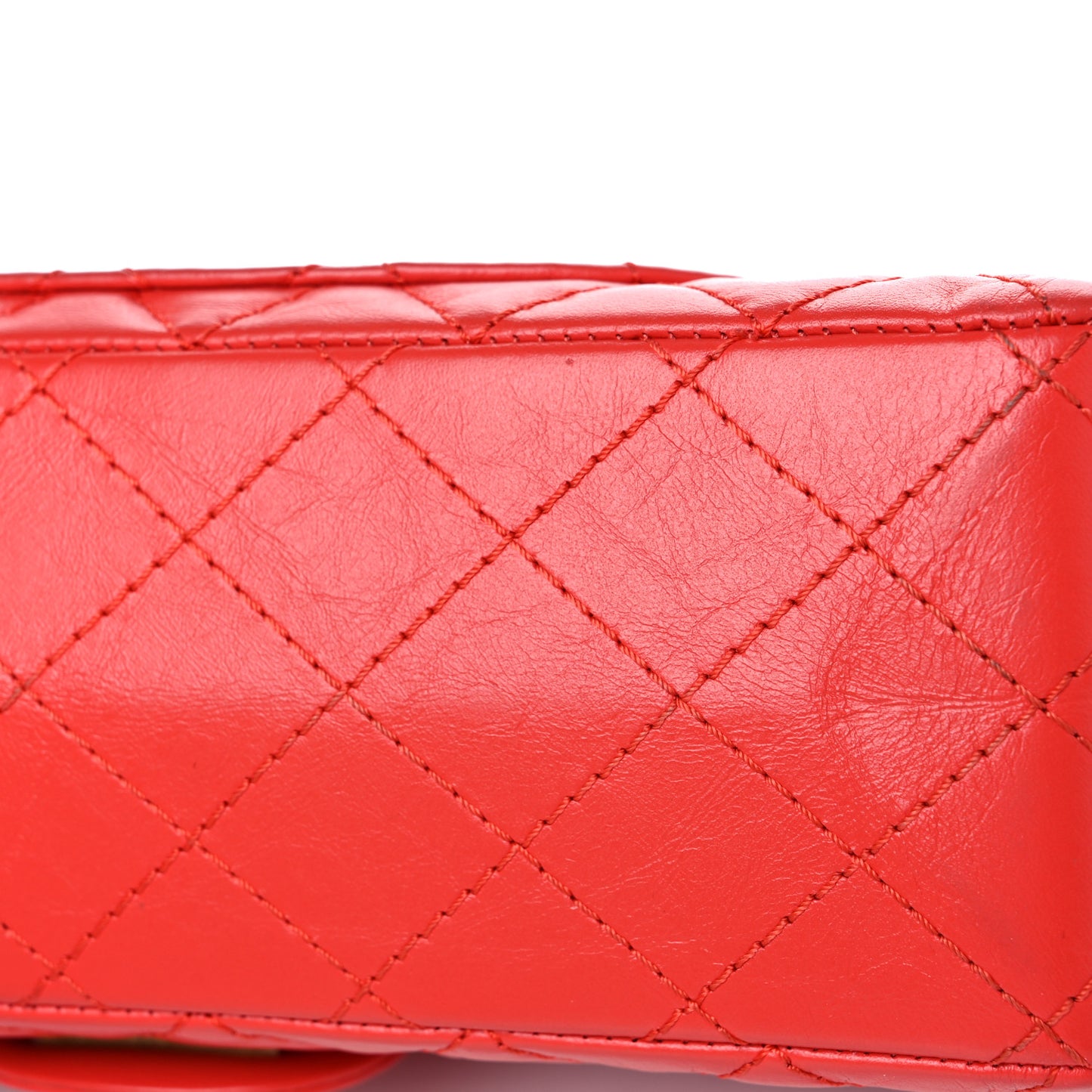 Aged Calfskin Quilted 2.55 Reissue 225 Flap Red