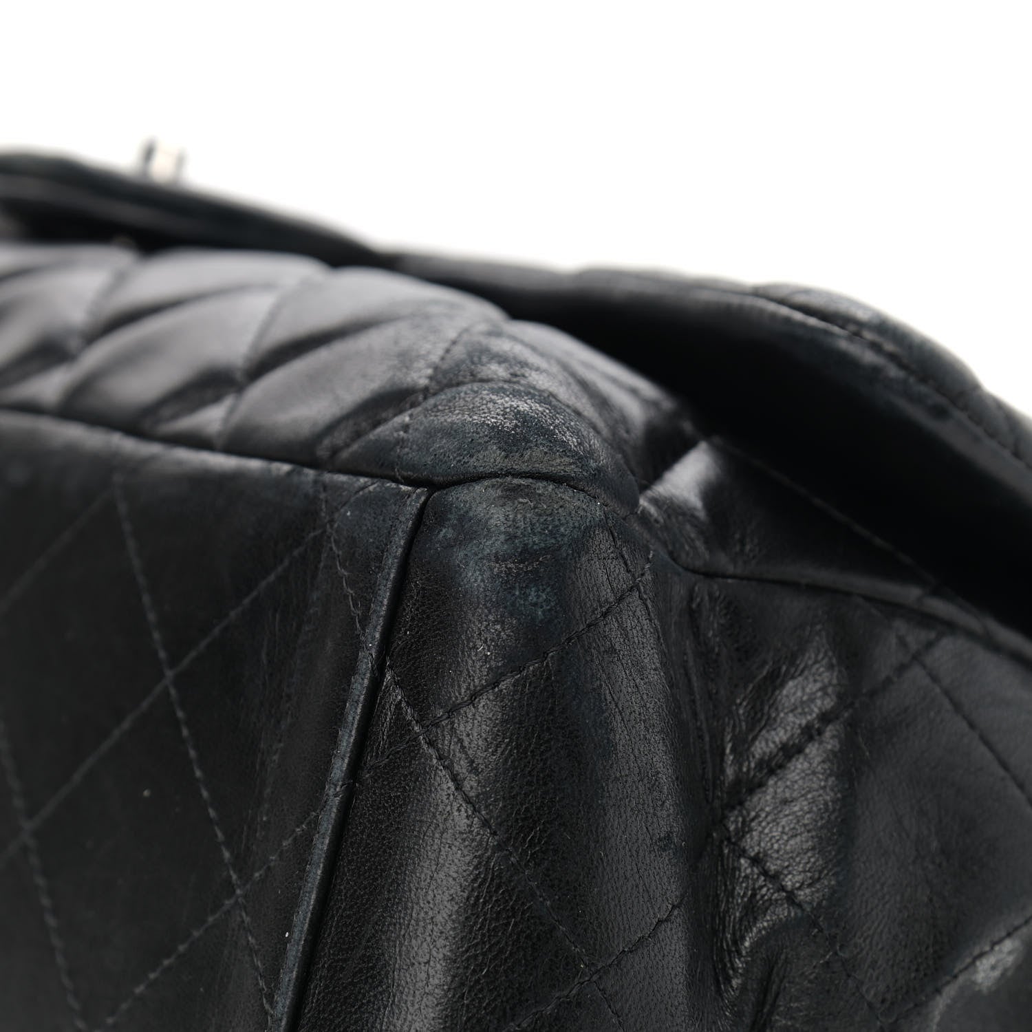 Chanel Lambskin Quilted Maxi Single Flap Black 9 of 14