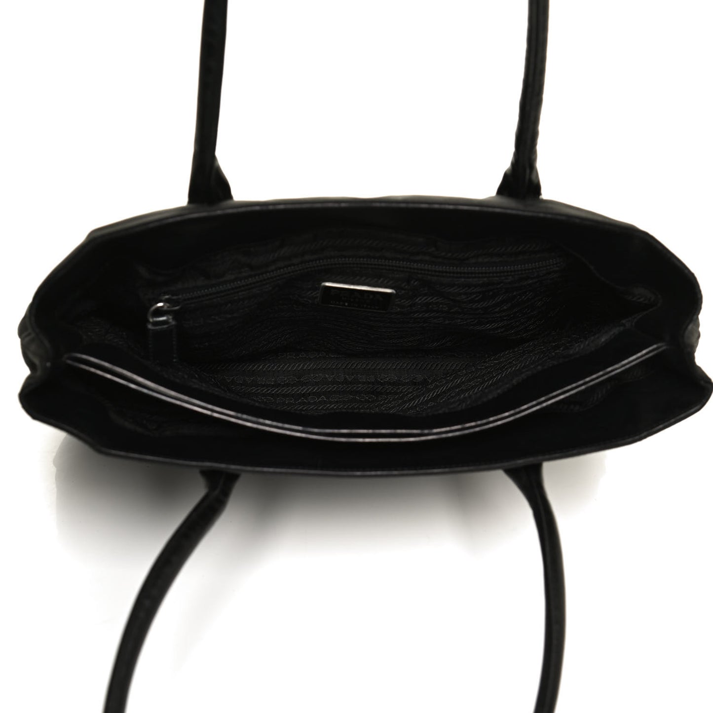 Tessuto Nylon Soft Calf Tote Black