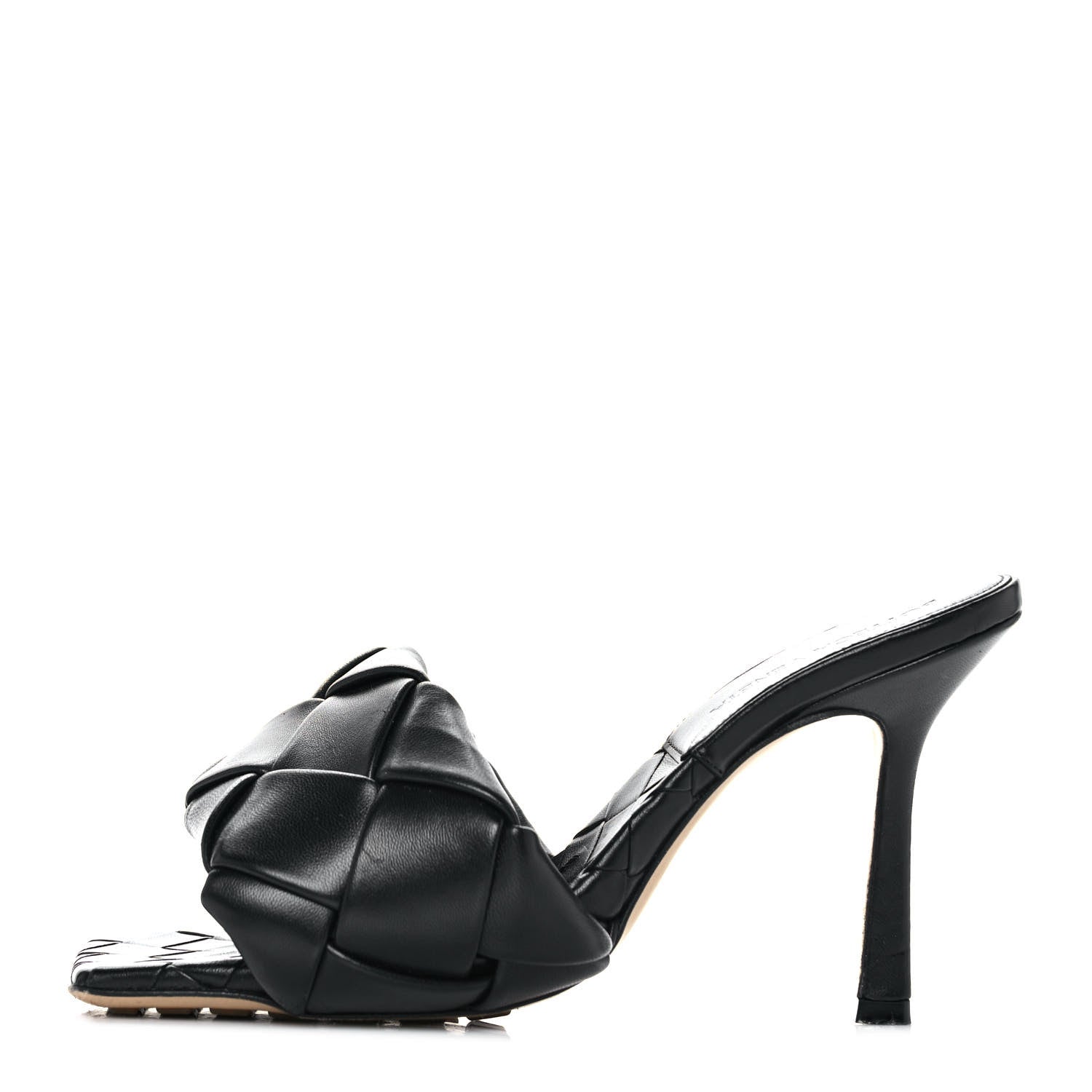 Bottega Veneta Nappa Maxi Intrecciato Lido Mule Sandals 36 Black 1 of 9