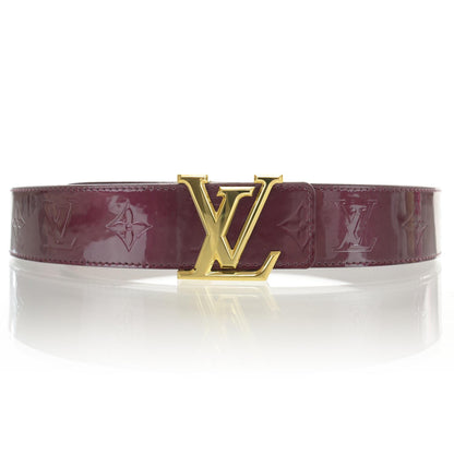 Louis Vuitton Vernis LV Facettes Belt 85 34 Rouge Fauviste 1 of 6