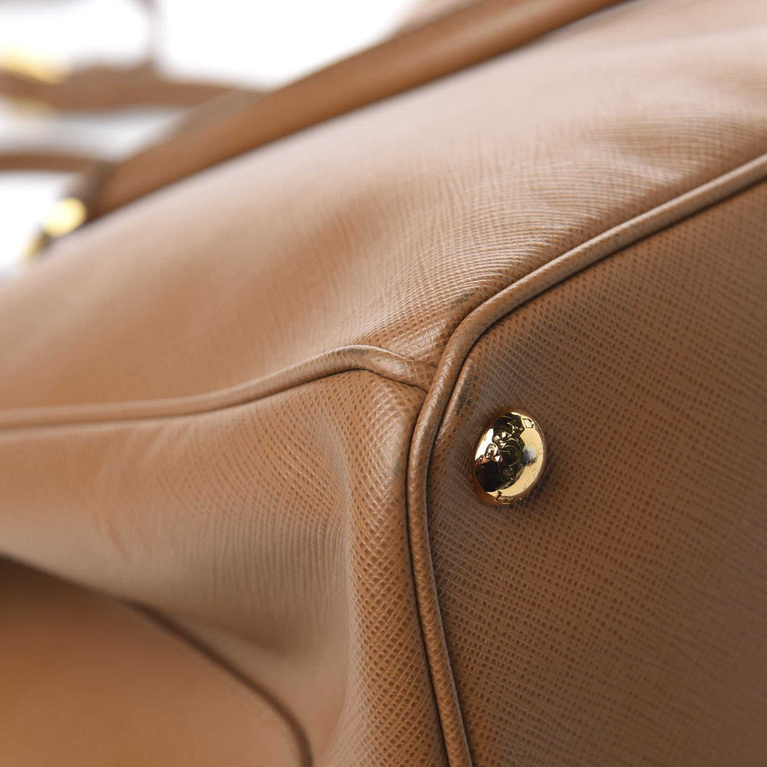 Prada Saffiano Medium Galleria Double Zip Tote Caramel 15 of 16