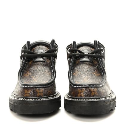 Louis Vuitton Monogram Calfskin Beaubourg Platform Derby Shoes 37 Brown 2 of 10