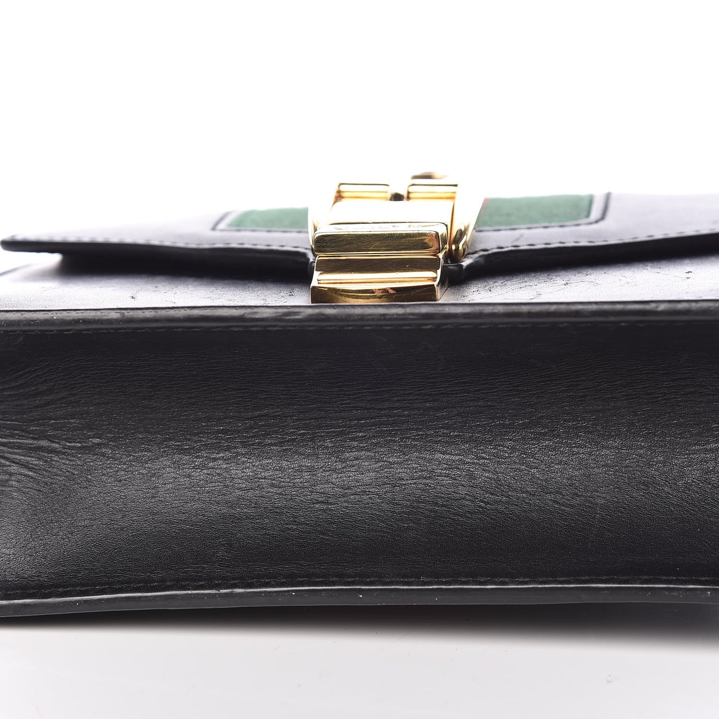 Calfskin Mini Sylvie Chain Shoulder Bag Black