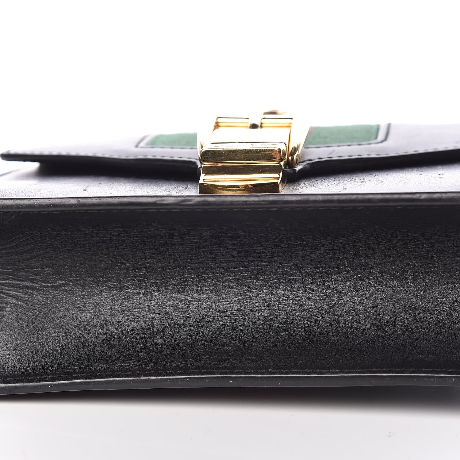 Gucci Calfskin Mini Sylvie Chain Shoulder Bag Black 15 of 19