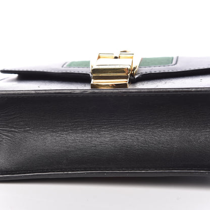 Gucci Calfskin Mini Sylvie Chain Shoulder Bag Black 15 of 19