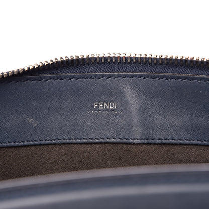 Fendi Calfskin Flowerland Studded Dotcom Satchel Blue 7 of 17