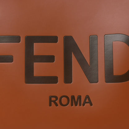 Fendi Vitello King Plexiglass Medium Fendi Sunshine Shopper Tote Cuoio 7 of 11