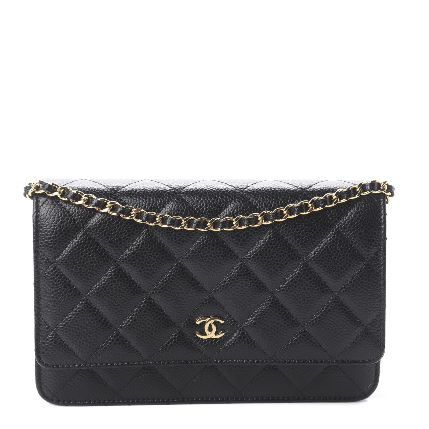 Chanel Caviar Quilted Wallet On Chain WOC Black 1 of 9