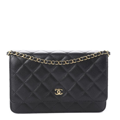 Chanel Caviar Quilted Wallet On Chain WOC Black 1 of 9