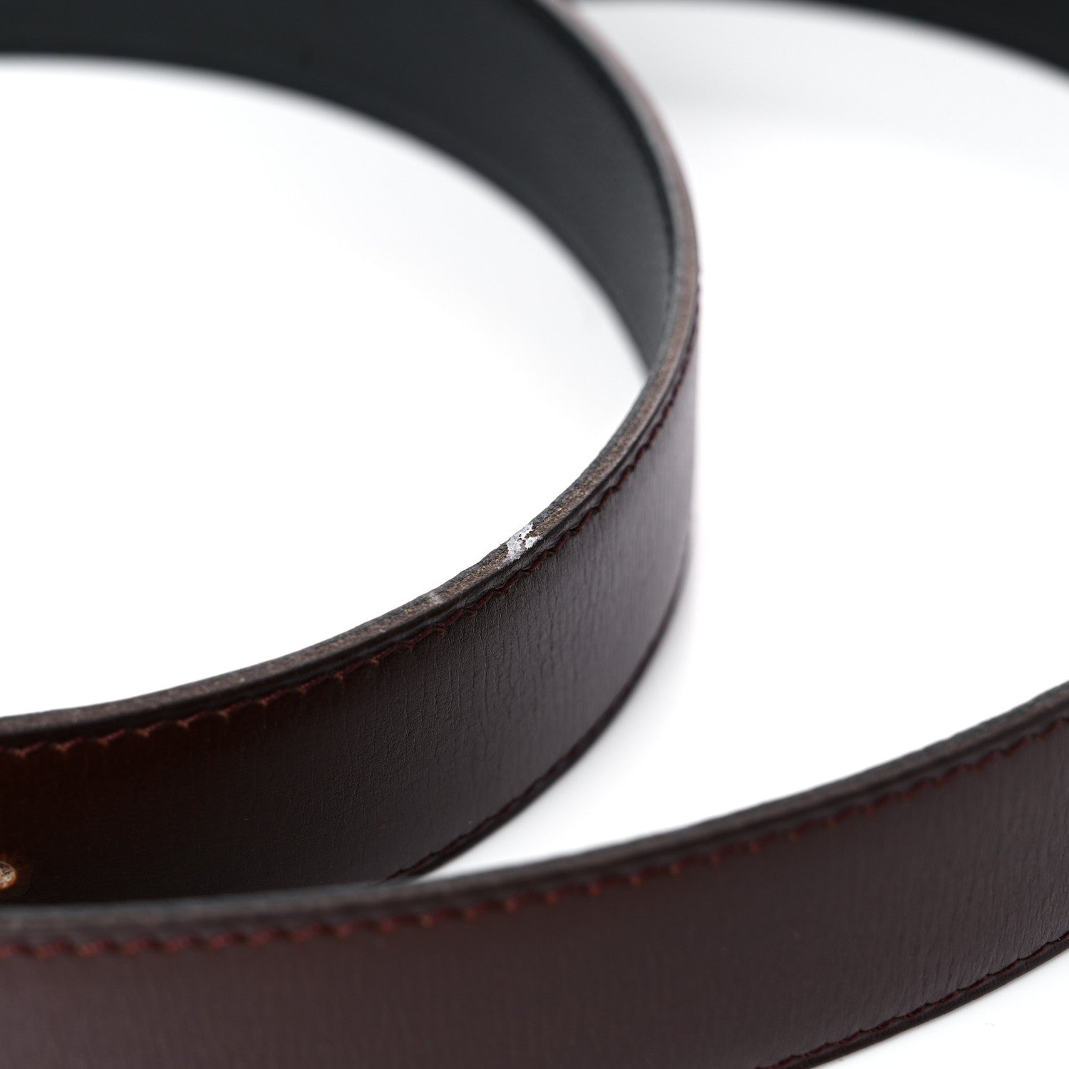 Hermes Box Togo 32mm Belt Strap 80 Rouge H Black 8 of 9