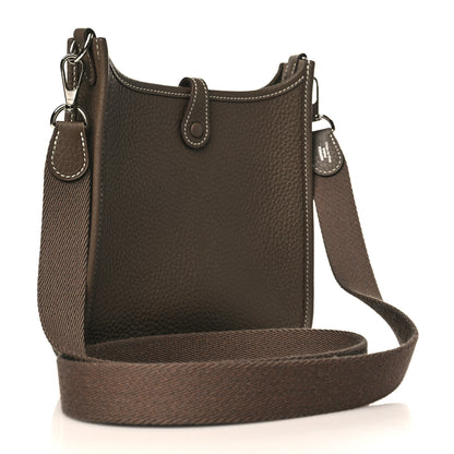 Hermes Taurillon Clemence Evelyne TPM Etoupe 3 of 10