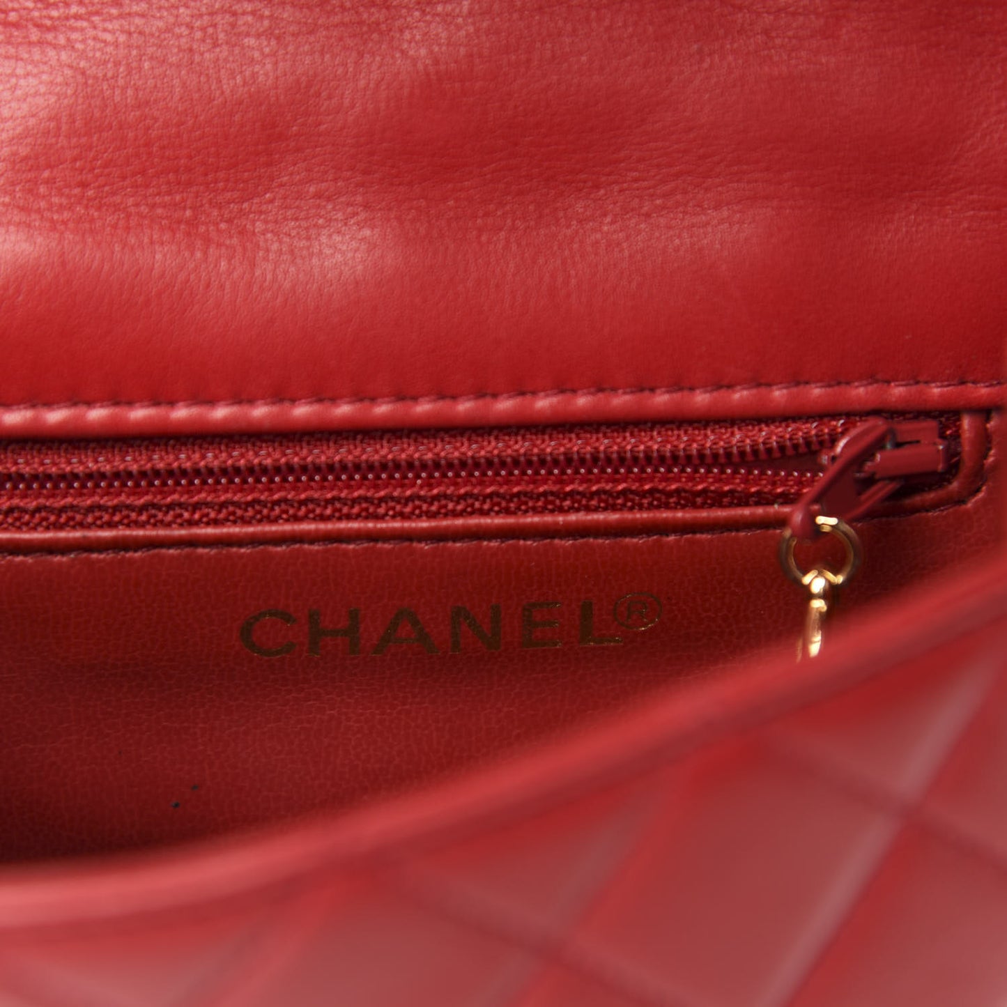 Lambskin Quilted Flap Waist Belt Bag 95 38 Red