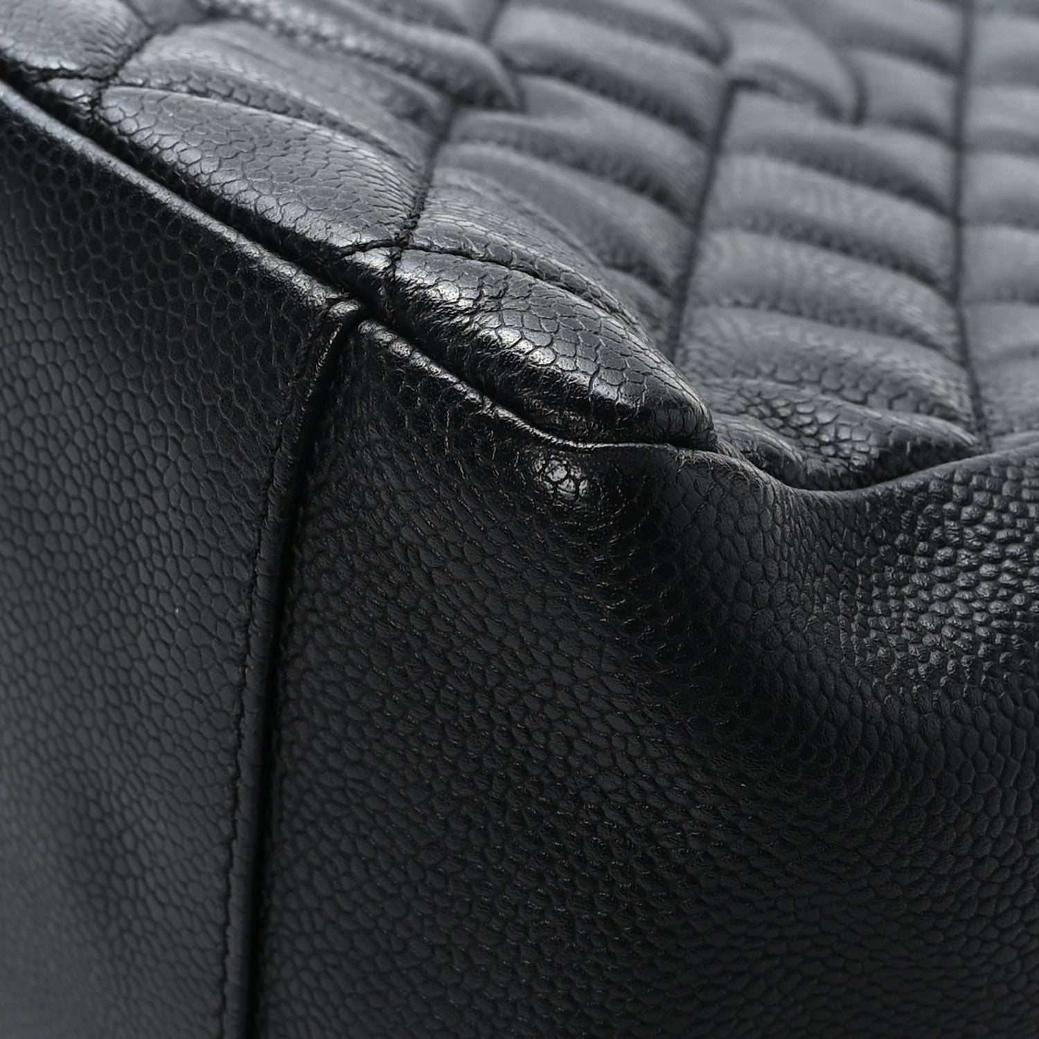 Chanel Caviar Quilted Grand Shopping Tote GST Black 9 of 11