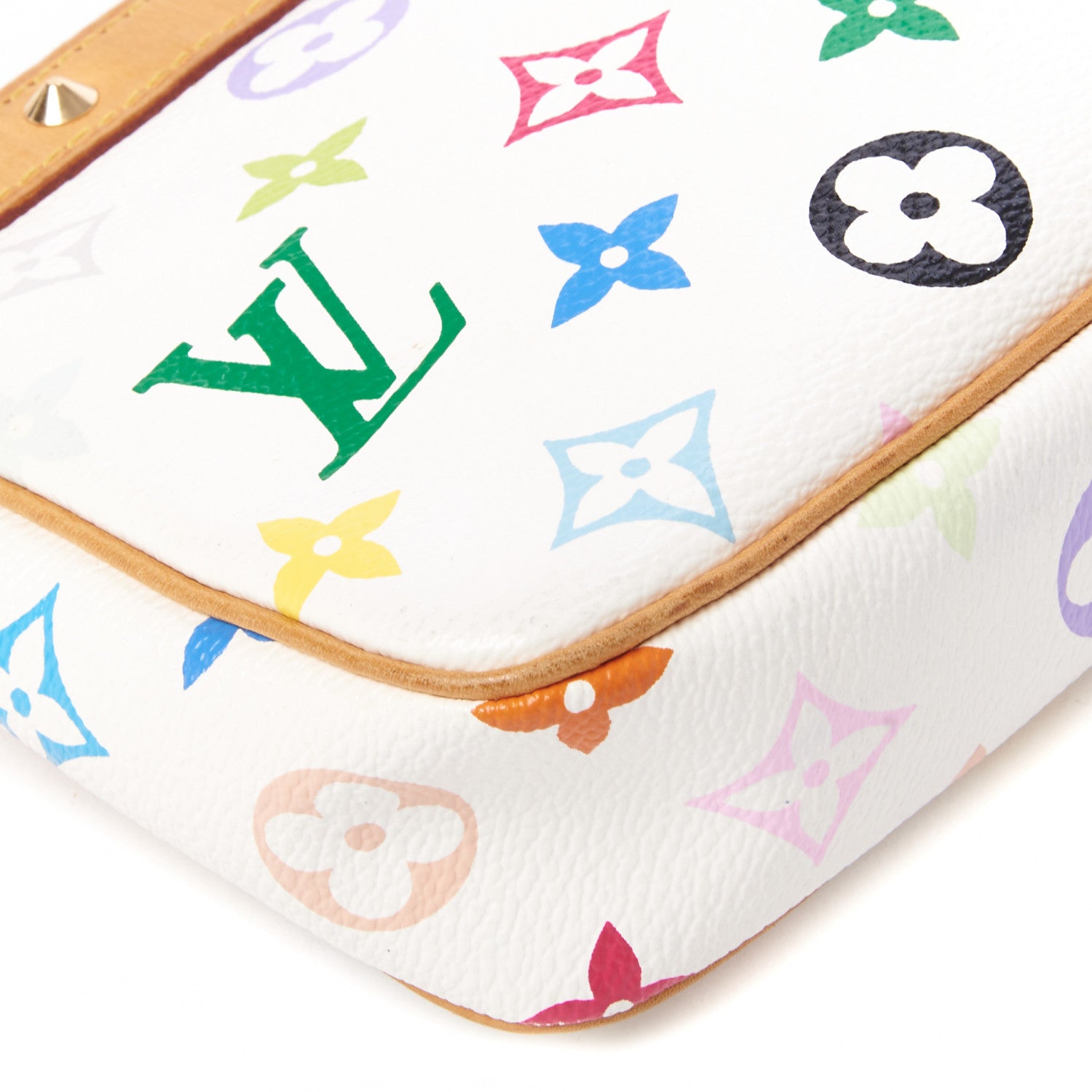 Louis Vuitton Monogram Multicolor Pochette Accessories White 5 of 7