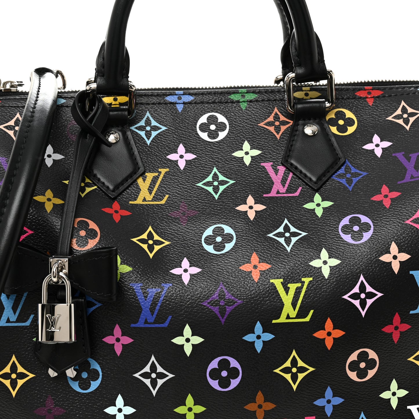 LV X TM Monogram Multicolor Speedy Soft 30 Black