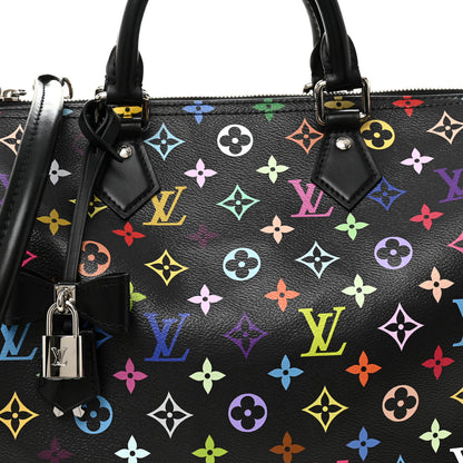 Louis Vuitton LV X TM Monogram Multicolor Speedy Soft 30 Black 7 of 9