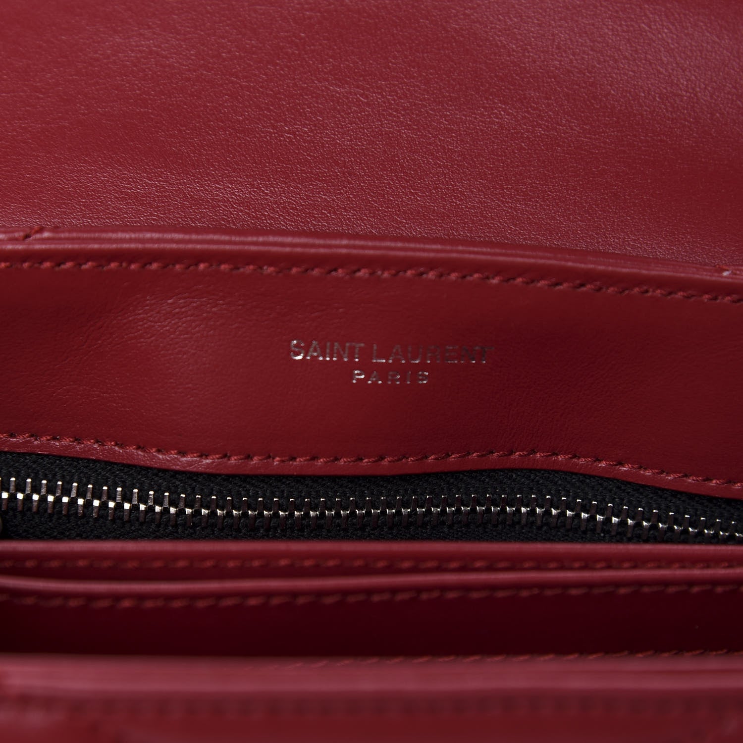 Saint Laurent Calfskin Y Quilted Monogram Toy Loulou Crossbody Bag New Lipstick 9 of 12