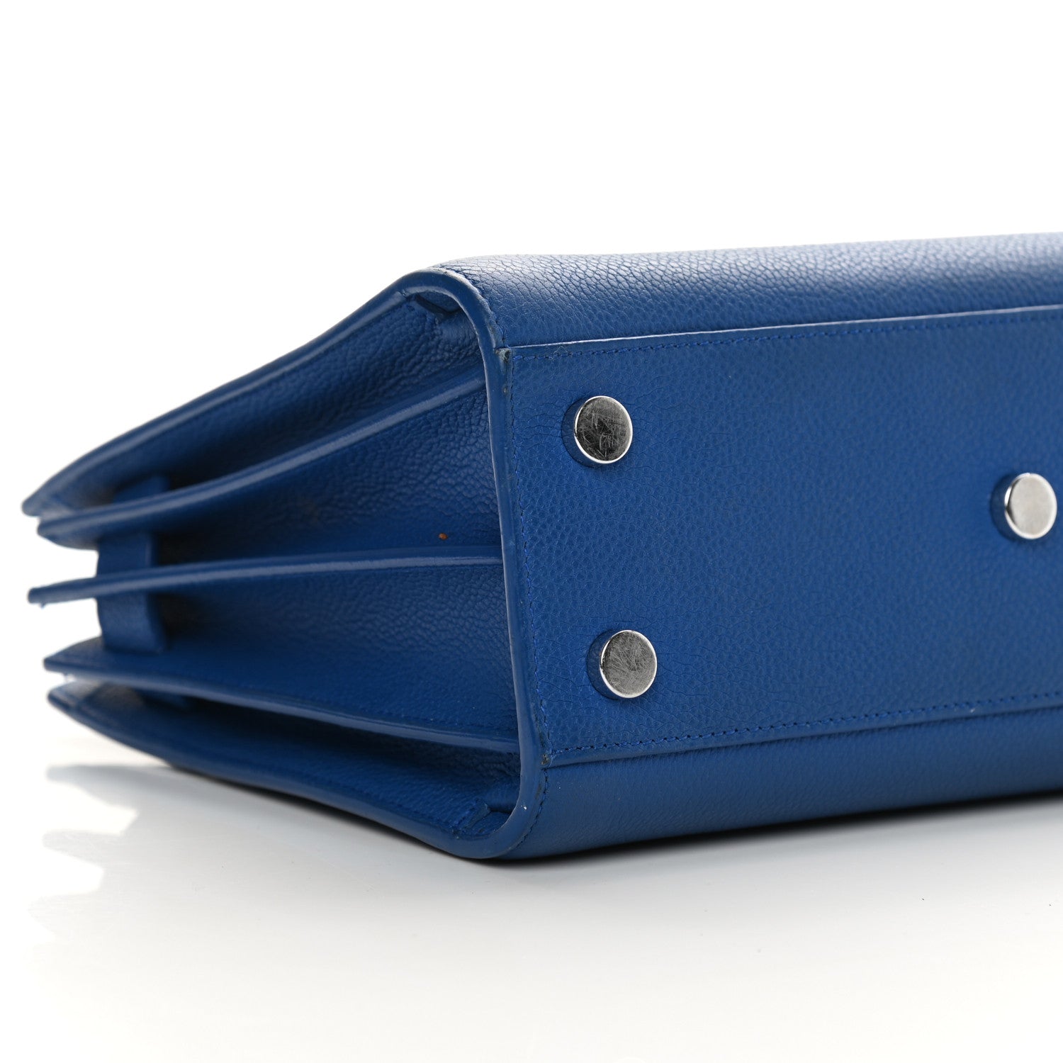 Saint Laurent Grained Calfskin Nano Sac De Jour Royal Blue 8 of 21