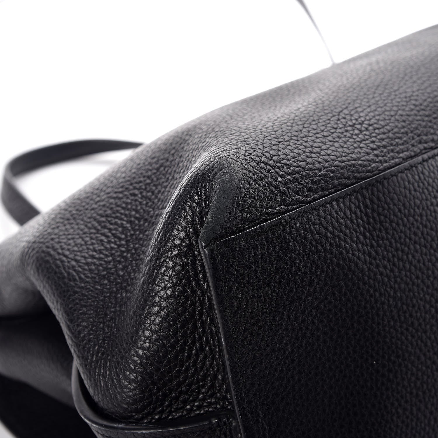Gucci Pebbled Calfskin Large Bamboo Daily Top Handle Bag Black 17 of 19