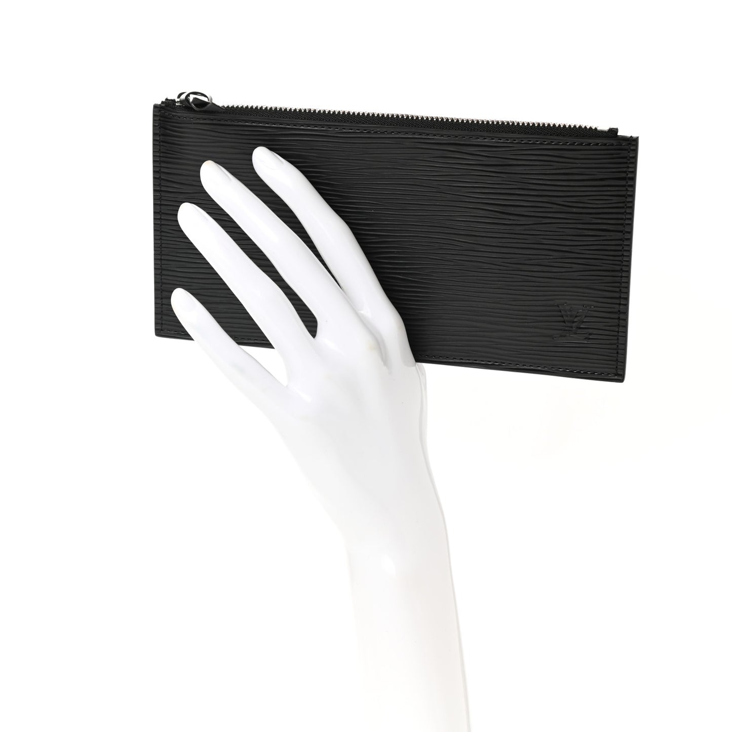 Epi Felicie Chain Wallet Zippered Insert Black