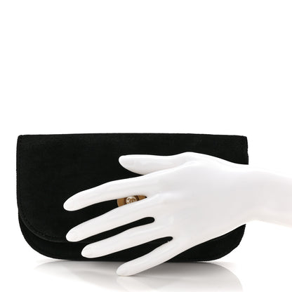 Chanel Velvet Flap Pouch Black 2 of 6